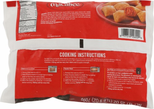 Macabee® Pizza Snacks Perspective: back