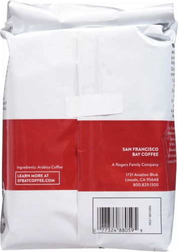 San Francisco Bay Gourmet Fog Chaser Ground Coffee Perspective: back
