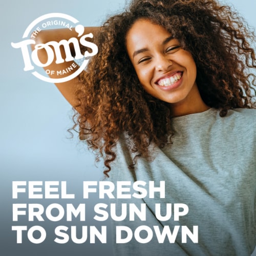 Tom's of Maine Long Lasting Deodorant Natural Deodorant Deodorant Unscented Perspective: back