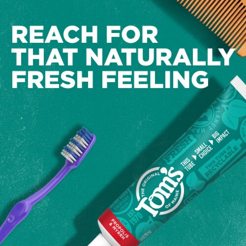 Tom's Fluoride-Free Propolis & Myrrh Natural Toothpaste Perspective: back
