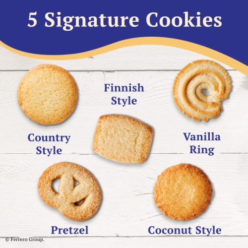 Royal Dansk Danish Butter Cookie Selection, Assortment of Original Butter Cookies Perspective: back