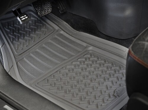 Armor All Custom Access 78831 2-Piece Grey All Season Truck/SUV Rubber Floor Mat Perspective: back