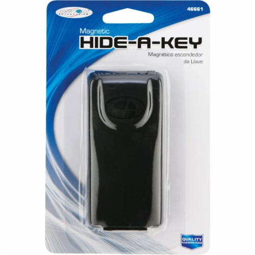 Custom Accessories Black Stainless Steel Magnetic Key Hider 46661 Perspective: back