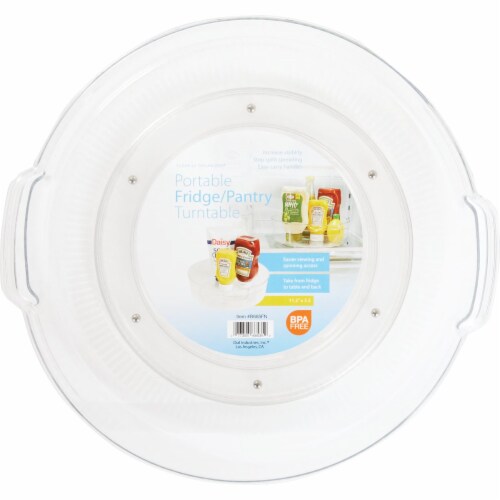Dial Industries Clear-ly Organized 11.5 In. Dia. Clear Plastic Turntable B665FN Perspective: back