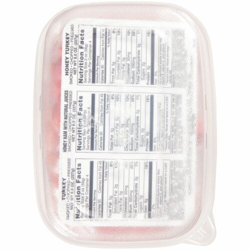 Buddig™ Turkey & Ham Lunchmeat Variety Pack Tub Perspective: back