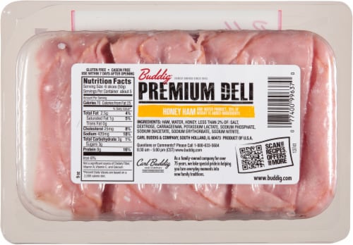 Buddig™ Premium Deli Honey Ham Lunch Meat Perspective: back
