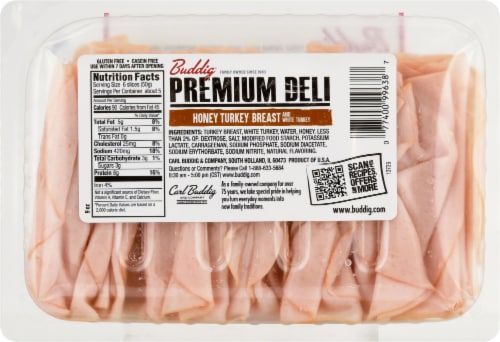 Buddig™ Premium Deli Honey Roast Turkey Tray Perspective: back