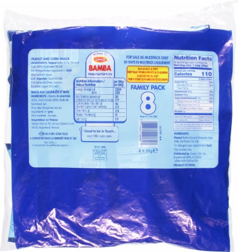 Osem® Bamba® Peanut Butter Puffs Family Pack Perspective: back
