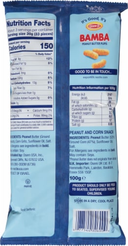 Osem® Bamba® Peanut Snack Perspective: back