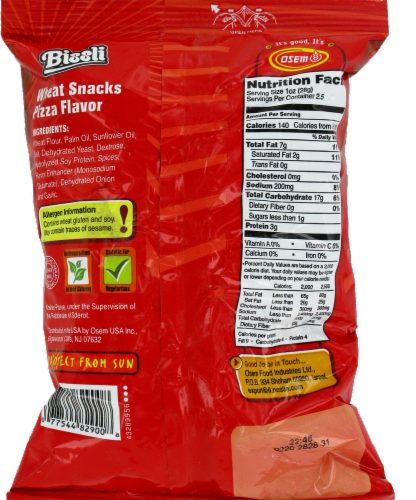 Osem® Bissli Pizza Flavor Wheat Party Snack Perspective: back