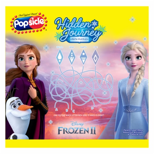 Popsicle Disney Frozen Berry Cherry and Raspberry Variety Mini Ice Pops Perspective: back
