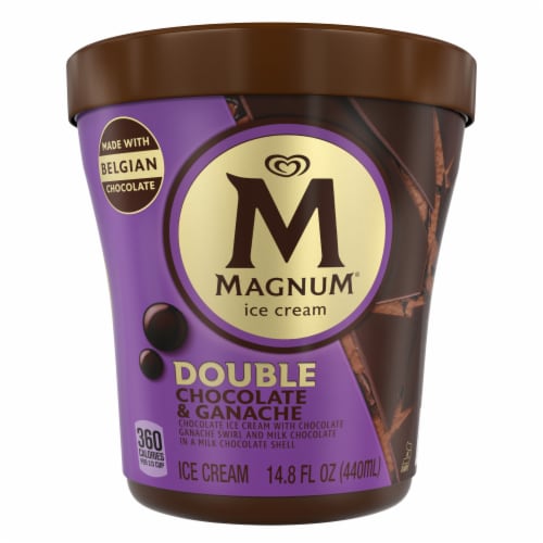 Magnum Double Chocolate & Ganache Ice Cream Perspective: back