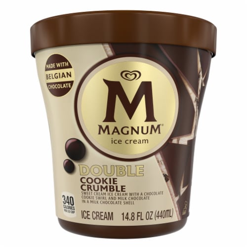 Magnum® Double Cookie Crumble Ice Cream Perspective: back