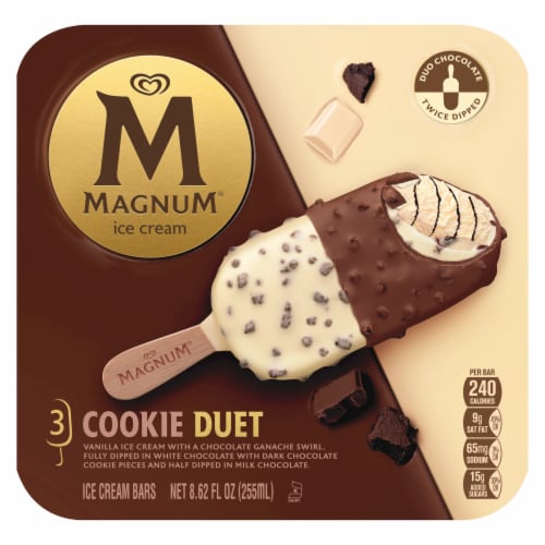 Magnum Ice Cream Bars Cookie Duet Perspective: back
