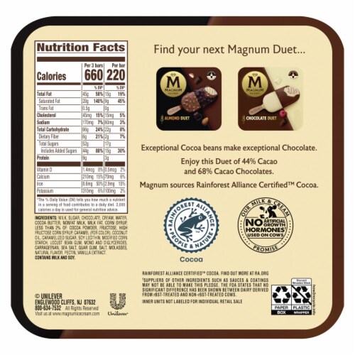 Magnum Caramel Duet Ice Cream Bar Perspective: back