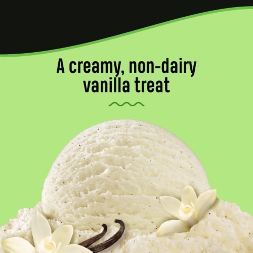 Breyers Vanilla Non-Dairy Ice Cream Made with Oat Milk Perspective: back