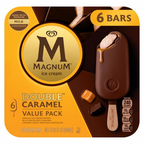 Magnum Ice Cream Bars Double Caramel, 6 ct Perspective: back
