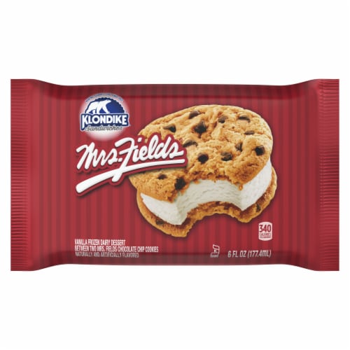 Klondike Mrs.Fields Frozen Dairy Dessert Sandwiches Perspective: back