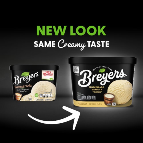 Breyers Classics Homemade Vanilla Ice Cream Perspective: back