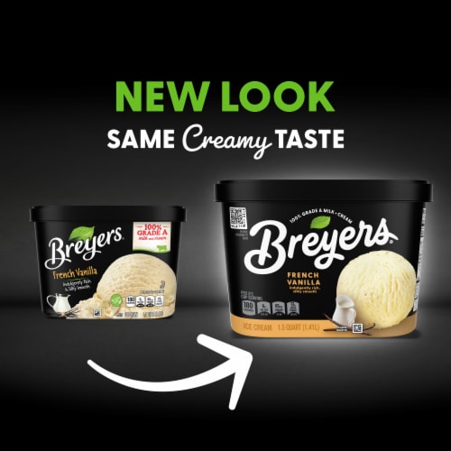 Breyers Classics French Vanilla Ice Cream Perspective: back