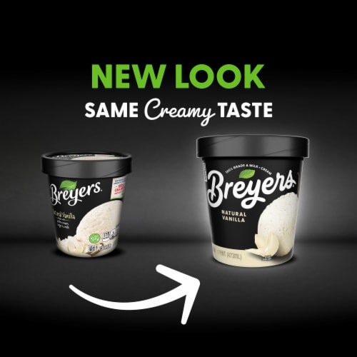 Breyers Natural Vanilla Ice Cream Perspective: back