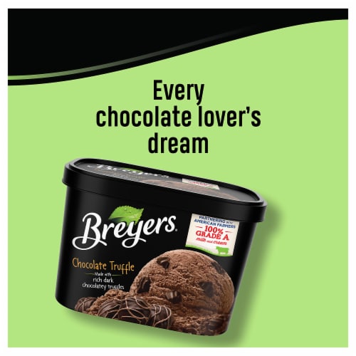 Breyers Original Chocolate Truffle Light Ice Cream Perspective: back