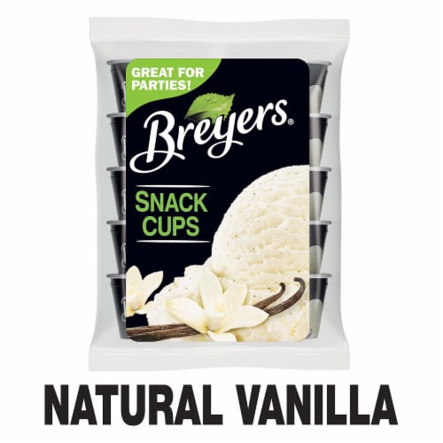 Breyers Natural Vanilla Snack Cups Ice Cream, 10 ct - Kroger