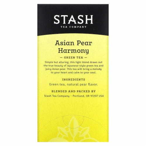 Stash Asian Pear Harmony Green Tea Bags Perspective: back
