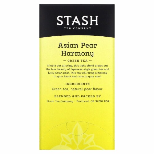 Stash Asian Pear Harmony Green Tea Bags Perspective: back