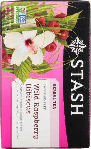 Stash Wild Raspberry Hibiscus Herbal Tea Perspective: back