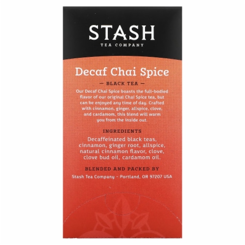 Stash Decaf Chai Spice Tea Perspective: back