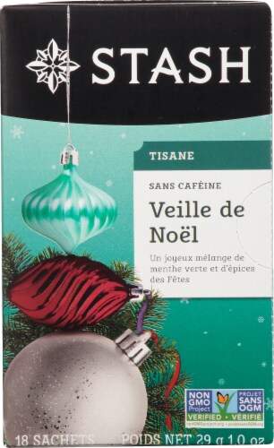 Stash Caffeine Free Christmas Eve Herbal Tea Perspective: back