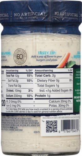 Lighthouse® Homestyle Ranch Salad Dressing Perspective: back