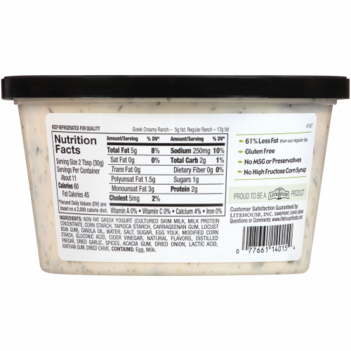 Opadipity by Litehouse Creamy Ranch Greek Yogurt Dip Perspective: back