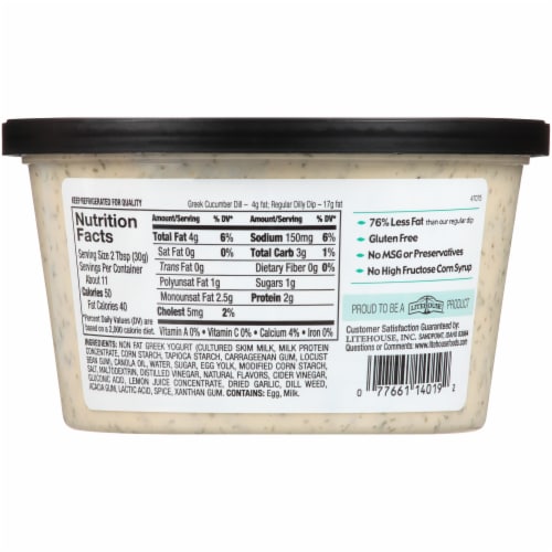 Opadipity by Litehouse Cucumber Dill Greek Yogurt Dip Perspective: back