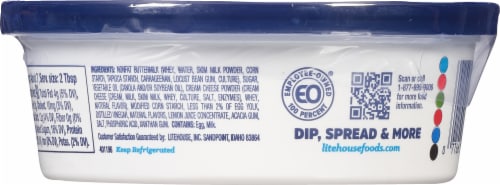 Litehouse® Cream Cheese Flavored Dip Perspective: back