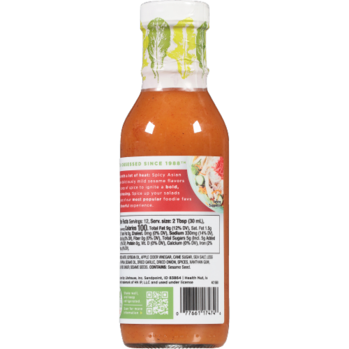 Health Nut Spicy Asian Dressing Perspective: back