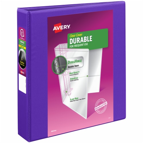 Avery® Durable Clear Cover Binder Perspective: back