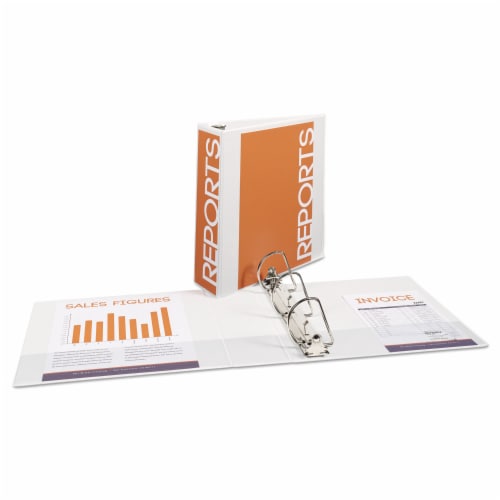 Avery® Durable Binder - White Perspective: back