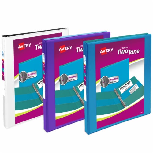 Avery® Durable Two-Tone Binder - Assorted Perspective: back