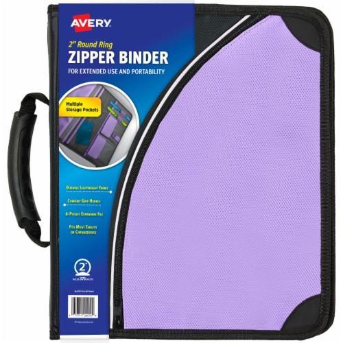 Avery Messenger Nylon Zipper Binder Perspective: back