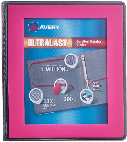 Avery Ultralast 3-Ring Binder - Assorted Perspective: back