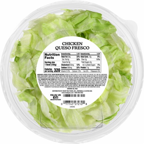 Ready Pac Bistro® Chicken Queso Fresco Salad Perspective: back