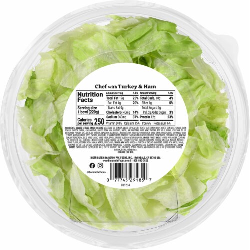 Ready Pac® Bistro® Chef Salad Bowl Perspective: back