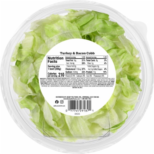 Ready Pac® Turkey & Bacon Cobb Salad Bistro® Bowl Perspective: back