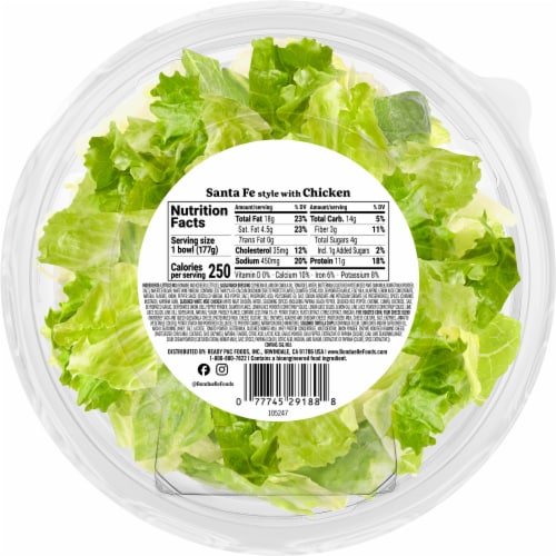 Ready Pac® Santa Fe Style With Chicken Bistro® Salad Perspective: back