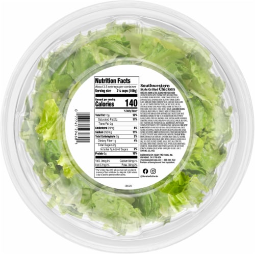 Bonduelle Bistro Grande Southwestern Style Grilled Chicken Salad Bowl Perspective: back