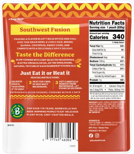 Bonduelle® Southwest Fusion Lunch Bowl Perspective: back