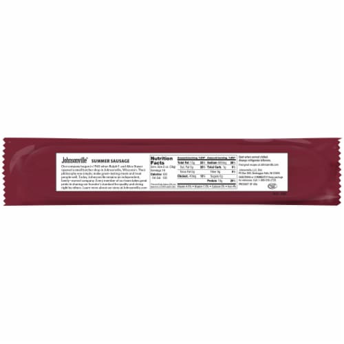 Johnsonville Original Summer Sausage Perspective: back