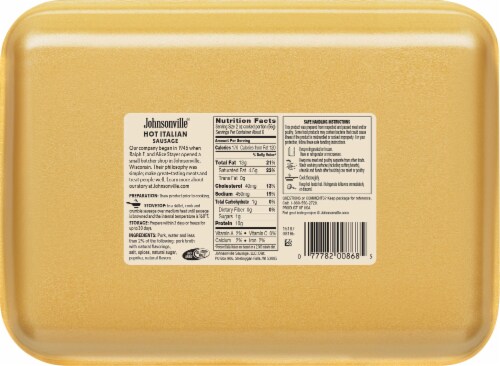 Johnsonville® Ground Hot Italian Sausage Perspective: back